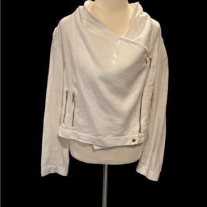 INC International Concepts White Utility Jacket